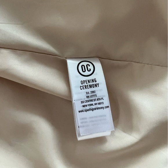 NWT Opening Ceremony Gathered Sleeve Trench Coat - Size XS - Picture 10 of 10